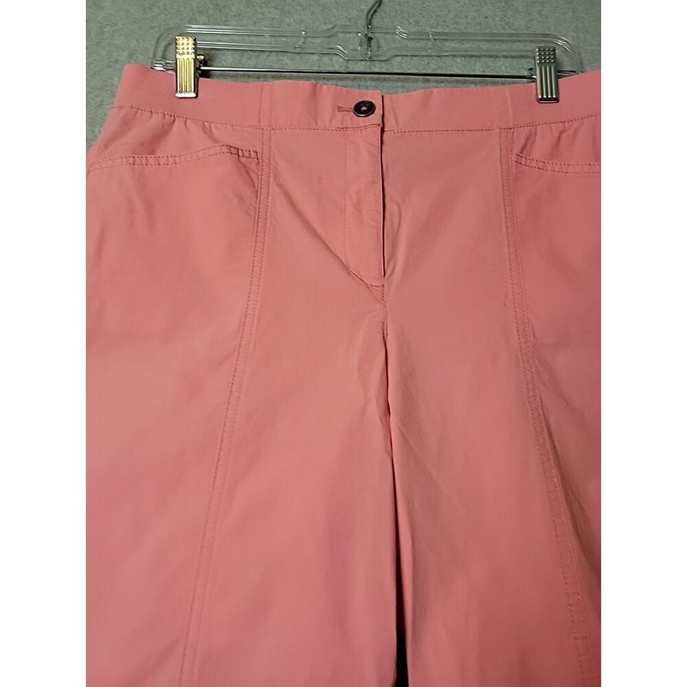 Chico's Pink Mid Rise Capri Pants Women's .5 US 6 Cotton Stretch Pockets - Picture 3 of 12